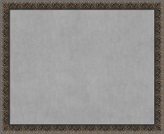 Amanti Art Black Framed Magnetic Board 37x45 X-Large Vision Board for use with Magnets, 100% Metal Sheet to Display Items as Office Decor or for Home Organization in mudroom, Kitchen or Kids Room