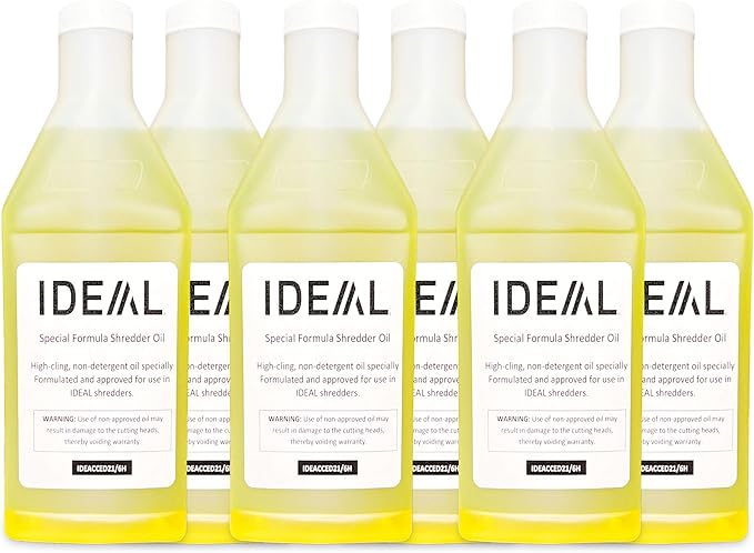 IDEAL Maintenance Bundle: AC0901H Gusseted Shredder Bags 40x14x48 Case 80 56-Gallon + High-Cling Lubricating Oil 6 Quart Bottles IDEACCED21/6H Compatible 2604, 3105, 4001 4003 4005, 4108