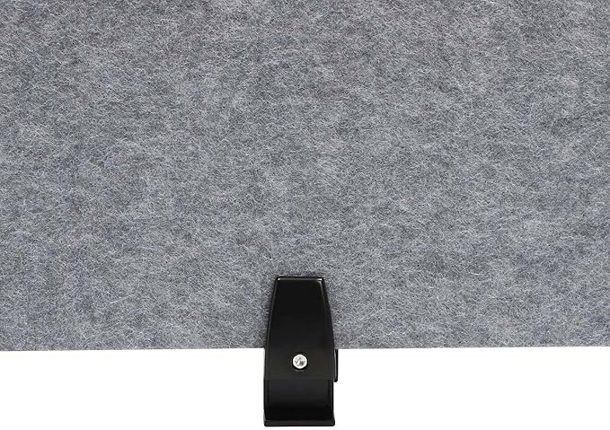 Desk Divider Mounted Privacy Panel, 2Pcs Privacy Panels for Classrooms, Libraries, Business Counters (Grey, 60 x 16 in)