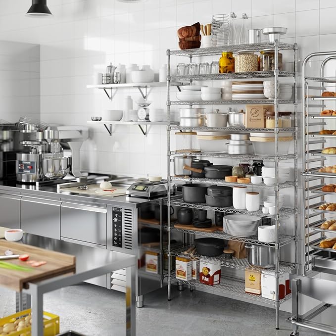 Regal Altair 14" Deep x 42" Wide x 86" Height Wire Shelving Kit | 10-Tier | NSF Commercial Storage Rack Unit