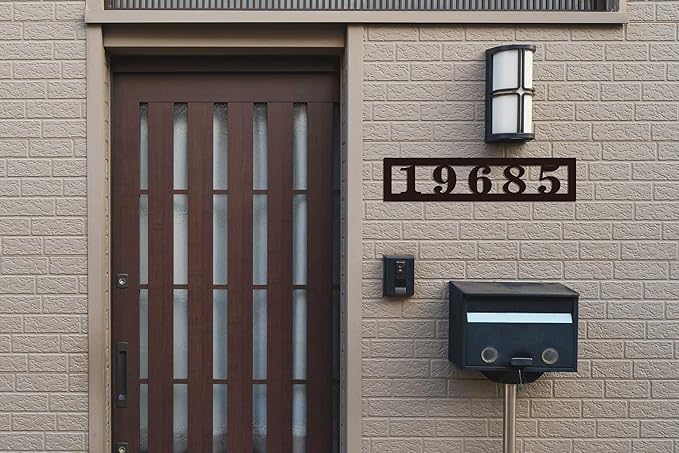 Personalized Horizontal House Numbers for Outside, house numbers for outside modern ，Personalized Address Numbers, Custom House Numbers, Personalized Outdoor Metal Address Sign