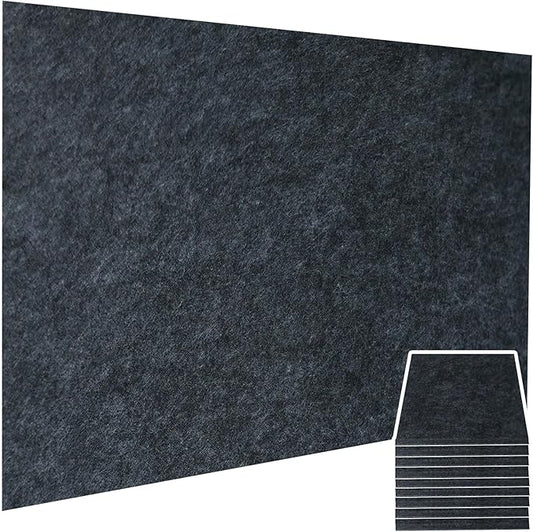 9 Pack Large Cork Board Bulletin Board for Wall 95x47in Self Adhesive Bulletin Board Felt Board for Office School Home Decorative Wall Decor(Size:Each 80x40cm/31.5x15.7 in,Color:Black)