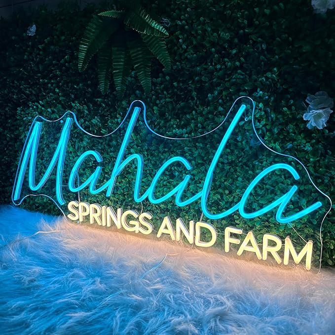 BUIZZEUOIV Custom Business Neon Sign, Neon Sign Customizable Large LED Name, Custom Neon Signage Personalized for Business Logo Beauty Bar Salon, Light Up Sign for Party Bar Salon