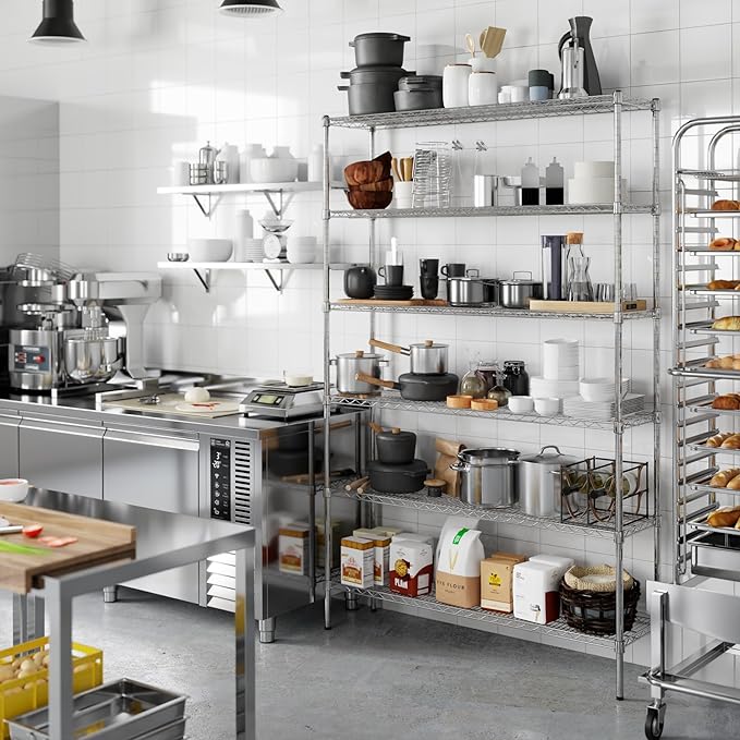 Regal Altair 14" Deep x 54" Wide x 86" Height Wire Shelving Kit | 6-Tier | NSF Commercial Storage Rack Unit