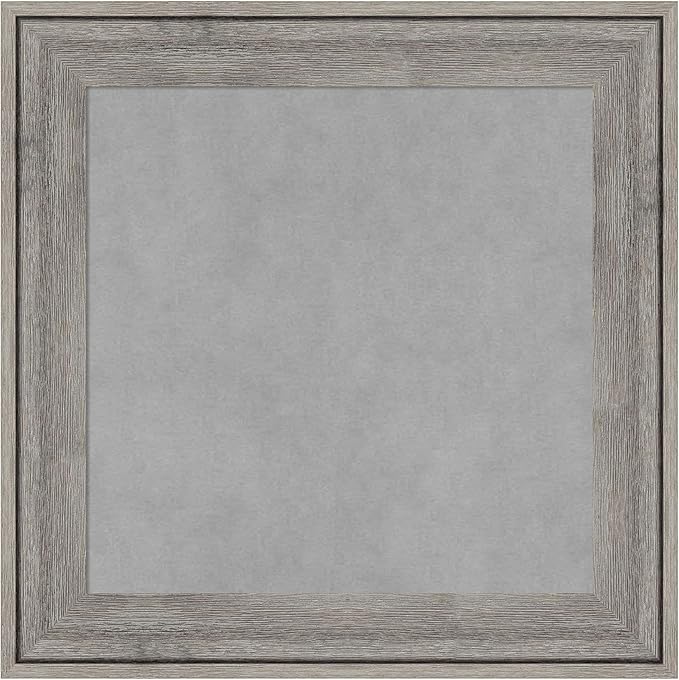 Amanti Art Grey Framed Magnetic Board 21x21 Small Vision Board for use with Magnets, 100% Metal Sheet to Display Items as Office Decor or for Home Organization in mudroom, Kitchen or Kids Room