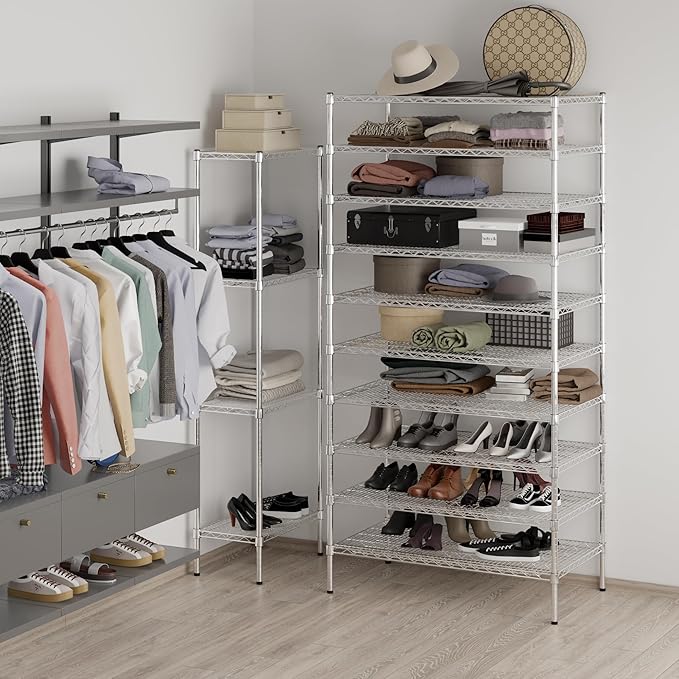 Regal Altair 24" Deep x 42" Wide x 86" Height Wire Shelving Kit | 10-Tier | NSF Commercial Storage Rack Unit