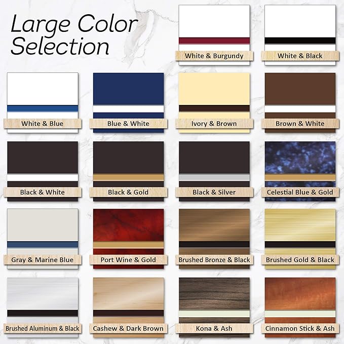 Custom Sign, Office Sign, Business/Office Name Plates for Doors/Wall, Indoor/Outdoor, 12x12 inch, 18 Colors, (Prestige) Made in USA by My Sign Center
