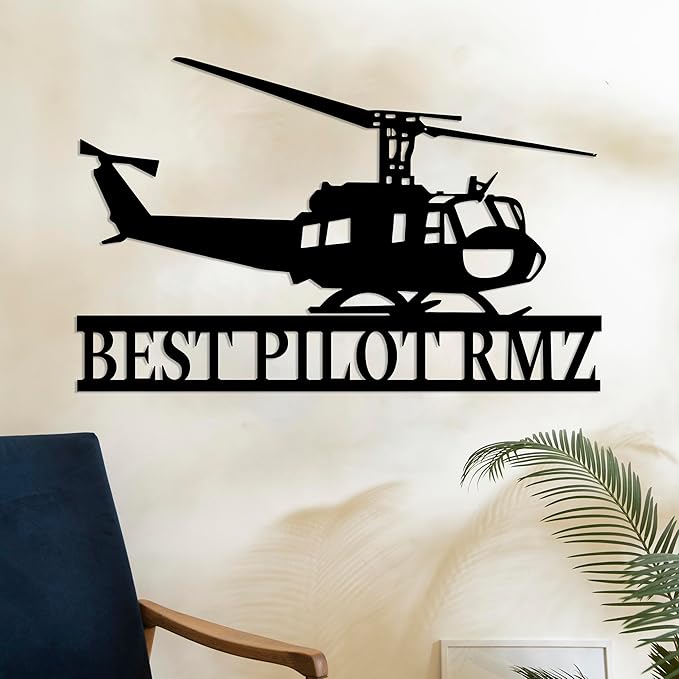Personalized Metal Airplane Wall Art, Airplane Name Sign, Customized Pilot Name Sign, Airplane Hangar Sign Decor, Aviation Home Office Decor, Large Outdoor Decor, Pilot Gifts, Aircraft Lovers Gift