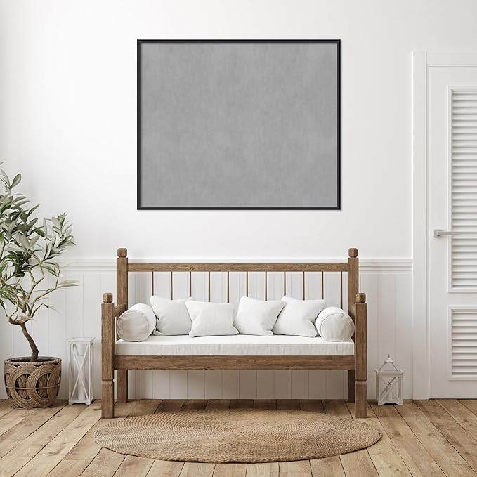 Amanti Art Black Framed Magnetic Board 41x49 Oversize Vision Board for use with Magnets, 100% Metal Sheet to Display Items as Office Decor or for Home Organization in mudroom, Kitchen or Kids Room