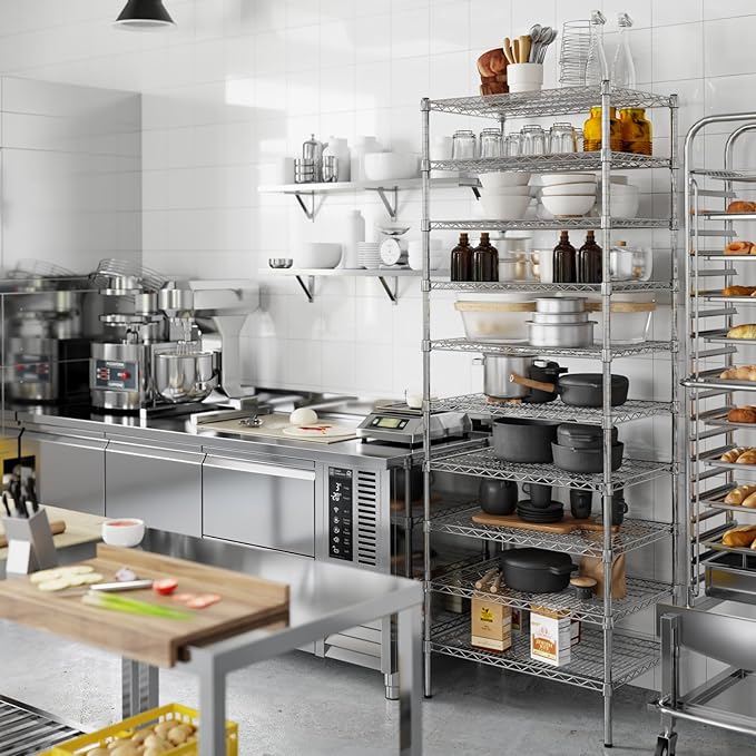 Regal Altair 21" Deep x 30" Wide x 86" Height Wire Shelving Kit | 10-Tier | NSF Commercial Storage Rack Unit