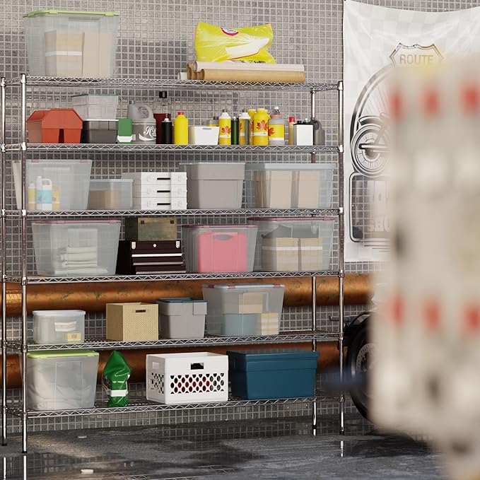 Regal Altair 14" Deep x 72" Wide x 74" Height Wire Shelving Kit | 6-Tier | NSF Commercial Storage Rack Unit