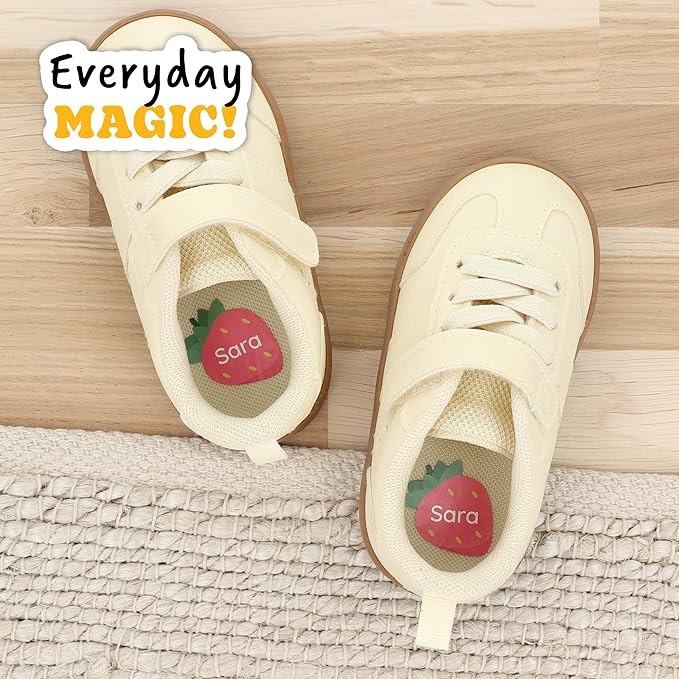 Large Name Labels for Kids (33) - Custom Stickers for Daycare and School Supplies - Durable, Waterproof Stickers for Water Bottles, Lunch Boxes, and More with Unique Designs - Strawberry