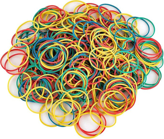 700PCS Multicolor Rubber Bands,Assorted Color Rubber Bands,Sturdy,Heat Resistant Rubber Band for School, Home, or Office