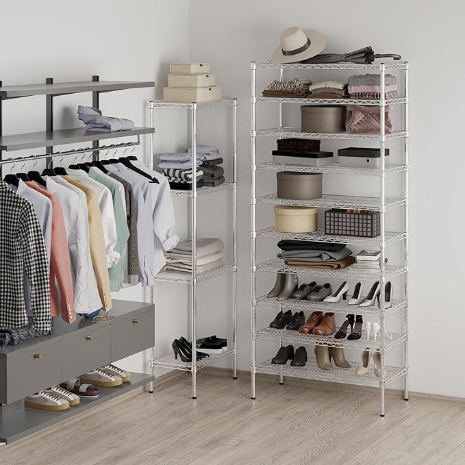 Regal Altair 18" Deep x 36" Wide x 86" Height Wire Shelving Kit | 10-Tier | NSF Commercial Storage Rack Unit