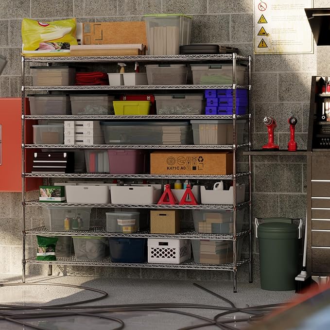Regal Altair 24" Deep x 72" Wide x 74" Height Wire Shelving Kit | 8-Tier | NSF Commercial Storage Rack Unit