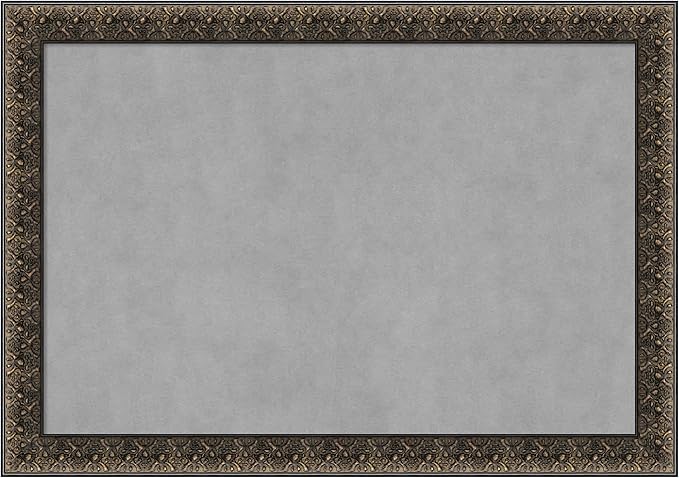 Amanti Art Black Framed Magnetic Board 29x41 Large Vision Board for use with Magnets, 100% Metal Sheet to Display Items as Office Decor or for Home Organization in mudroom, Kitchen or Kids Room