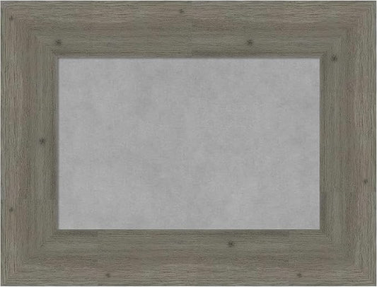 Amanti Art Grey Framed Magnetic Board 19x25 Small Vision Board for use with Magnets, 100% Metal Sheet to Display Items as Office Decor or for Home Organization in mudroom, Kitchen or Kids Room