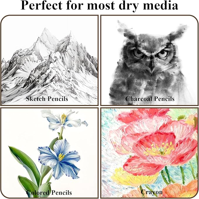 8" x 10" Sketch Book, 100 Sheets Hardcover Sketchbook, 68 lb/100gsm Drawing Paper for Adults, Spiral Bound Sketch Pad, Art Paper for Drawing and Painting for Art Supplies for College Students.