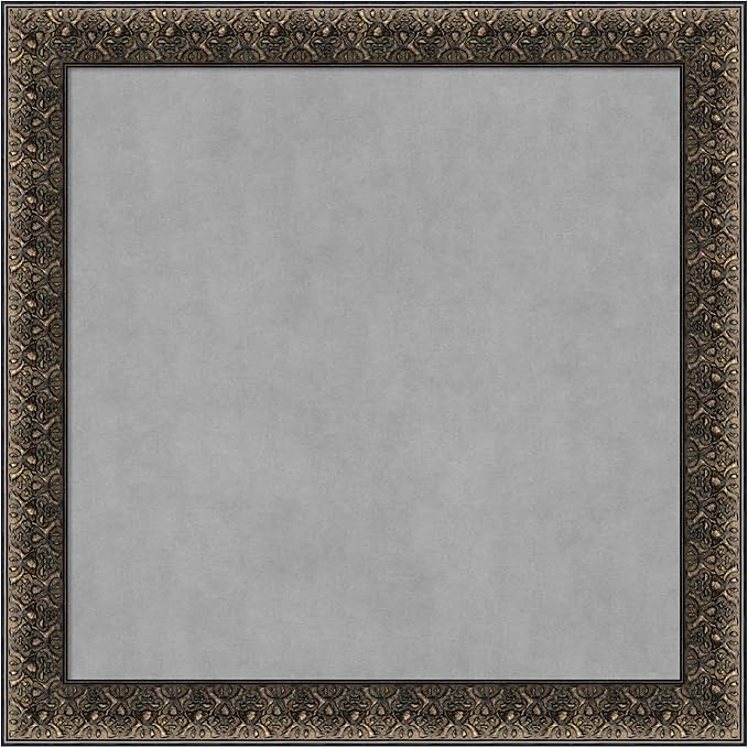 Amanti Art Black Framed Magnetic Board 29x29 Medium Vision Board for use with Magnets, 100% Metal Sheet to Display Items as Office Decor or for Home Organization in mudroom, Kitchen or Kids Room