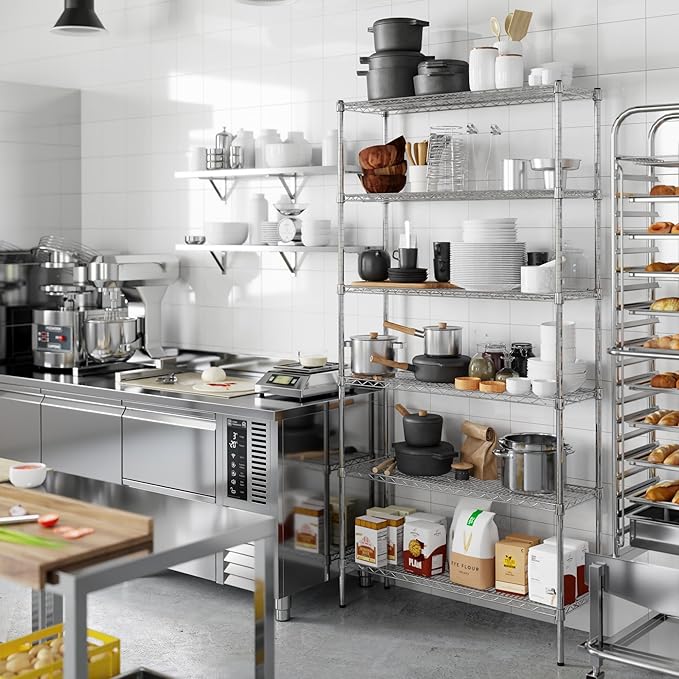 Regal Altair 14" Deep x 42" Wide x 86" Height Wire Shelving Kit | 6-Tier | NSF Commercial Storage Rack Unit