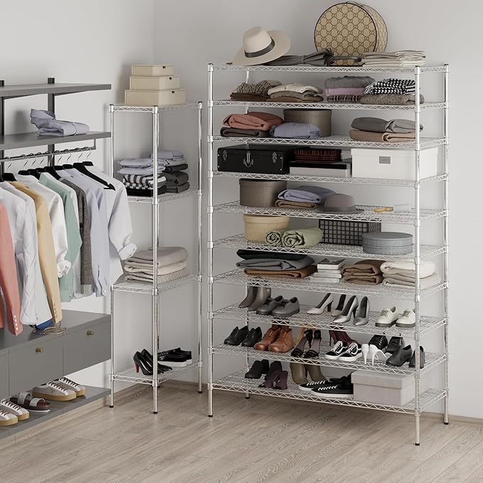 Regal Altair 21" Deep x 54" Wide x 86" Height Wire Shelving Kit | 10-Tier | NSF Commercial Storage Rack Unit