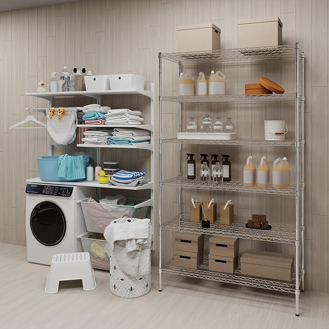 Regal Altair 21" Deep x 48" Wide x 74" Height Wire Shelving Kit | 6-Tier | NSF Commercial Storage Rack Unit