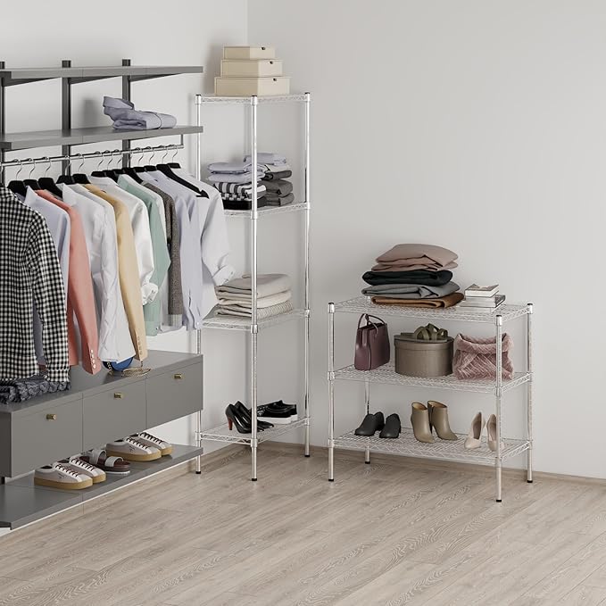 Regal Altair 18" Deep x 36" Wide x 34" Height Wire Shelving Kit | 3-Tier | NSF Commercial Storage Rack Unit