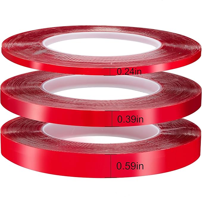 Jackwood 33 Feet Acrylic Double Sided Heavy Duty Mounting Tape (Pack of 3) Weatherproof for Outdoor & Indoor, Holds Heavy Stuff in Cold & Hot Condition, Removable & Residue-Free (Mixed)