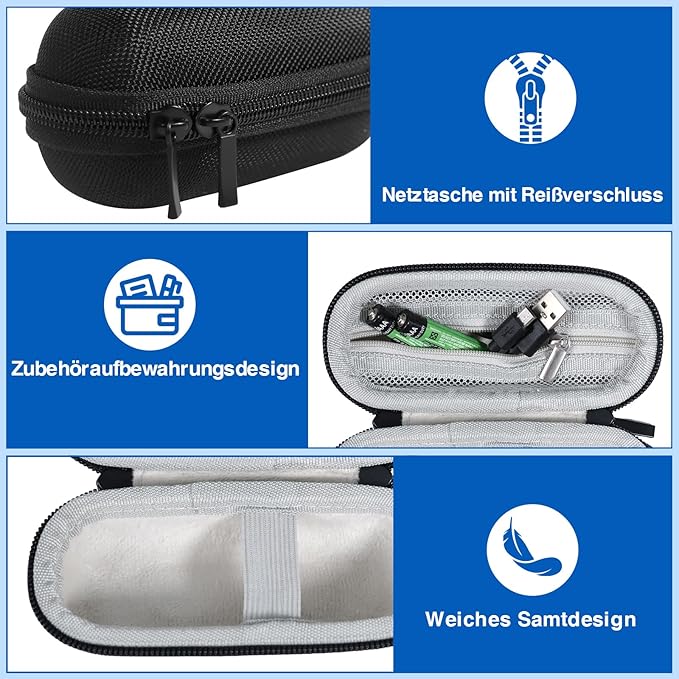 2 in 1 Type C USB Presentation Clicker with Carry Bag, Wireless Presenter Remote PowerPoint Clicker for Computer Presentations, Slide Advancer for Mac Laptop