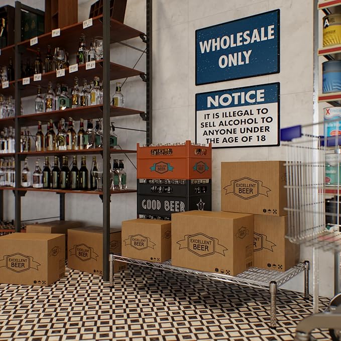 Regal Altair 21" Deep x 42" Wide x 8" Height Wire Shelving Kit | 1-Tier | NSF Commercial Storage Rack Unit