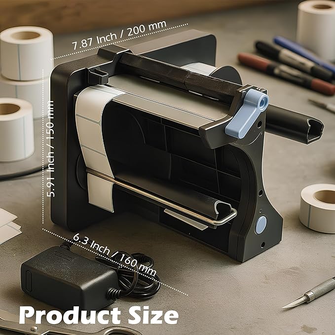 Automatic Tape Dispenser, Label Applicator, Sticker Roll Dispenser, Portable Labeling Machine for Rolls of Sticker Labels, Adjustable Speed, Vending Machine