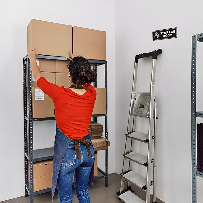 Storage Room Door Sign for Business and Home, Self-Adhesive Durable Modern Storage Room Sticker, Authorized Personnel Only Signs for Industry, Hospital, Restaurants, Private Area