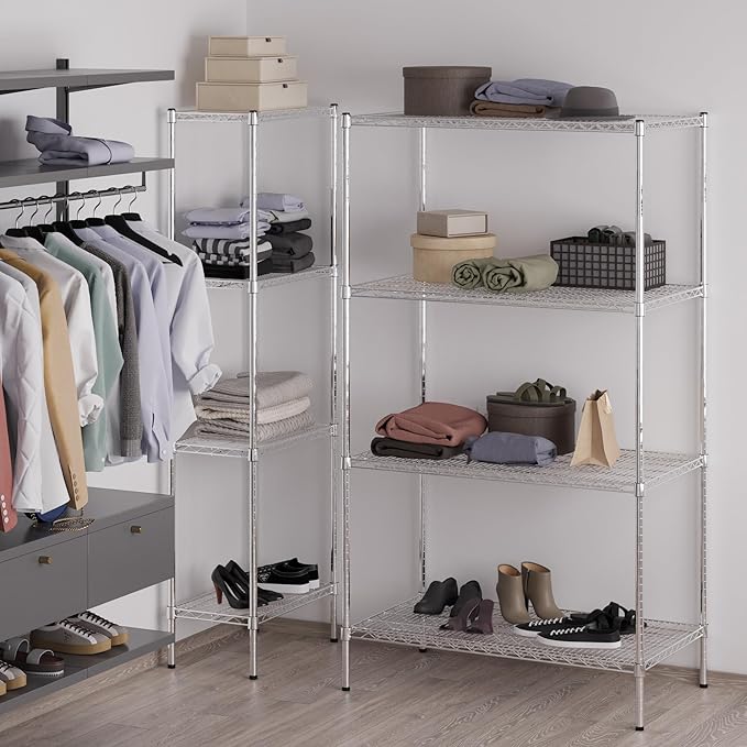 Regal Altair 24" Deep x 42" Wide x 74" Height Wire Shelving Kit | 4-Tier | NSF Commercial Storage Rack Unit