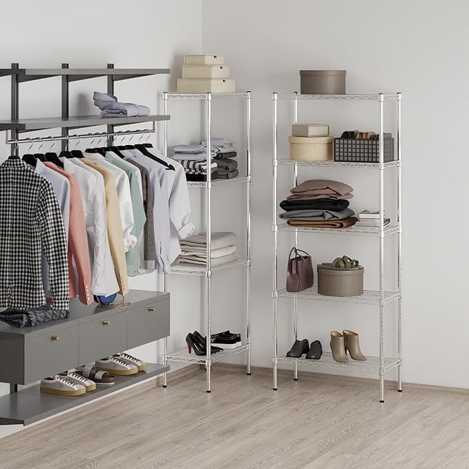 Regal Altair 14" Deep x 30" Wide x 74" Height Wire Shelving Kit | 5-Tier | NSF Commercial Storage Rack Unit