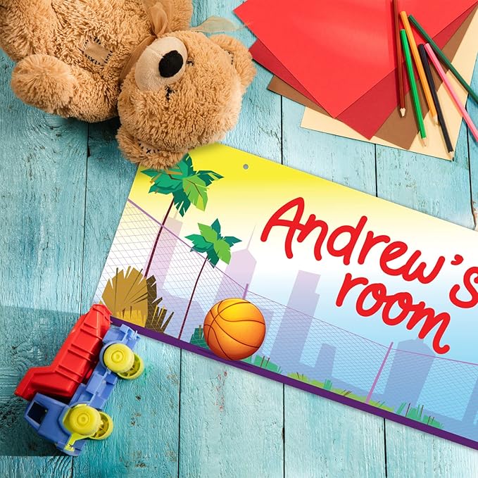 Custom Boy/Girl Name Sign Personalized Kids Decor Sign For Children Bedroom, Christmas Gift, And Wall Sign 5x13 Inches, ACM, Made in USA