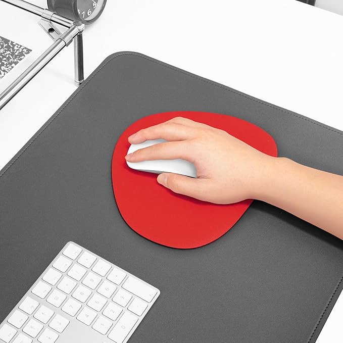 GREEDY FARMERS Mouse pad, Non-Slip Washable Waterproof Computer Mouse pad (Ruby Woo Red)