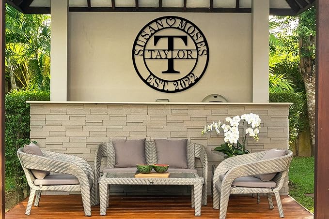 Last Name Sign Metal Letters Personalized Metal Sign Monogram Gifts Personalized Signs Family Established Signs Metal Monogram Name Sign Custom Metal Signs Personalized Family Name Sign Wedding Gifts