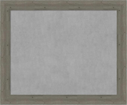 Amanti Art Grey Framed Magnetic Board 39x47 X-Large Vision Board for use with Magnets, 100% Metal Sheet to Display Items as Office Decor or for Home Organization in mudroom, Kitchen or Kids Room