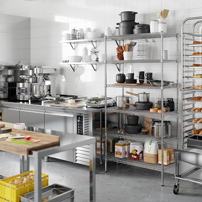 Regal Altair 18" Deep x 36" Wide x 74" Height Wire Shelving Kit | 6-Tier | NSF Commercial Storage Rack Unit
