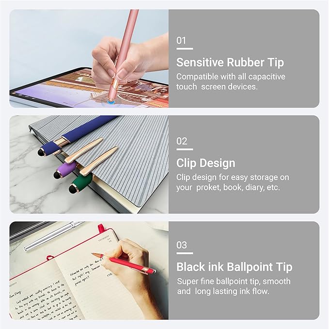 CRME 10pcs Funny Quotes Blue Ballpoint Pens Set 1mm Black Ink Pens for Writing Give Up Anxiety Motivate Oneself Unique and Unusual Gifts for Classmate,Brother,Friend Back-to-School Essentials