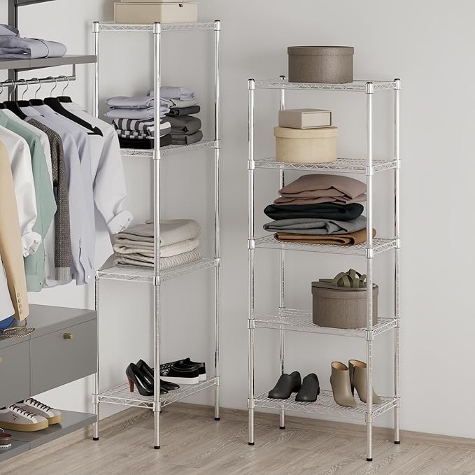 Regal Altair 14" Deep x 24" Wide x 64" Height Wire Shelving Kit | 5-Tier | NSF Commercial Storage Rack Unit