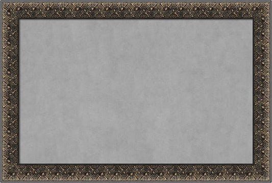 Amanti Art Black Framed Magnetic Board 25x37 Large Vision Board for use with Magnets, 100% Metal Sheet to Display Items as Office Decor or for Home Organization in mudroom, Kitchen or Kids Room