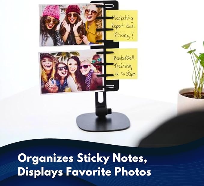 Note Tower Desktop Titan Document Holder for Typing | Compact 2 Page Paper Holder Stand for Desk | Document Stand Holds Copy Paper, Photos & Post Notes | for Fast Typing, Studying & Presenting