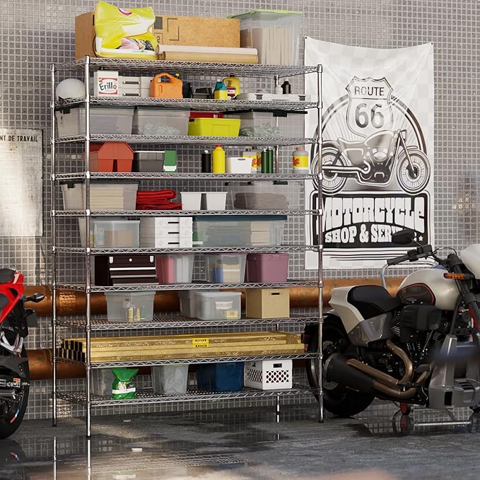 Regal Altair 24" Deep x 60" Wide x 86" Height Wire Shelving Kit | 10-Tier | NSF Commercial Storage Rack Unit