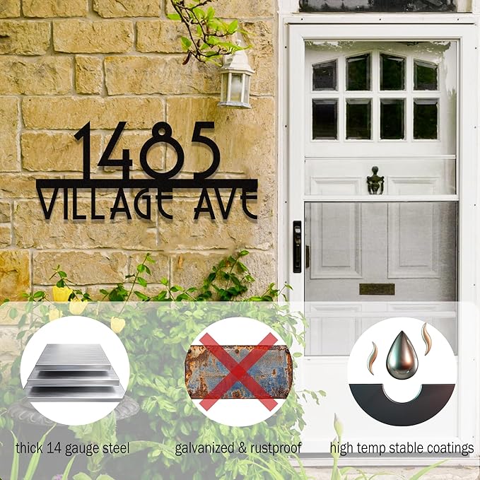Metal House Numbers for Outside, Address Numbers for House, Address Signs for Houses, House Numbers for Outside Modern, Custom House Number Sign, Address Plaques for House Numbers