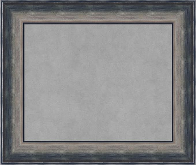 Amanti Art Silver Framed Magnetic Board 22x26 Small Vision Board for use with Magnets, 100% Metal Sheet to Display Items as Office Decor or for Home Organization in mudroom, Kitchen or Kids Room