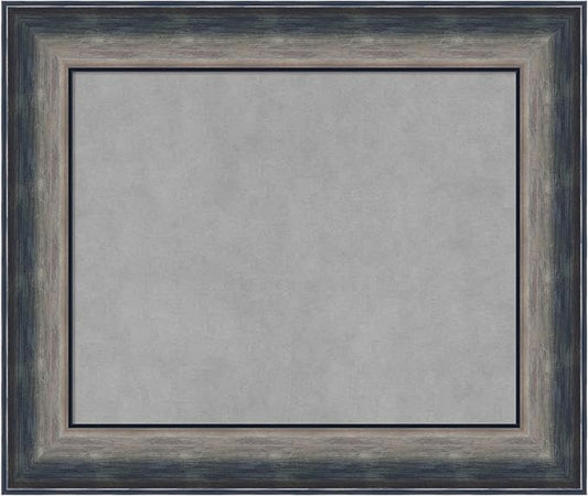 Amanti Art Silver Framed Magnetic Board 22x26 Small Vision Board for use with Magnets, 100% Metal Sheet to Display Items as Office Decor or for Home Organization in mudroom, Kitchen or Kids Room