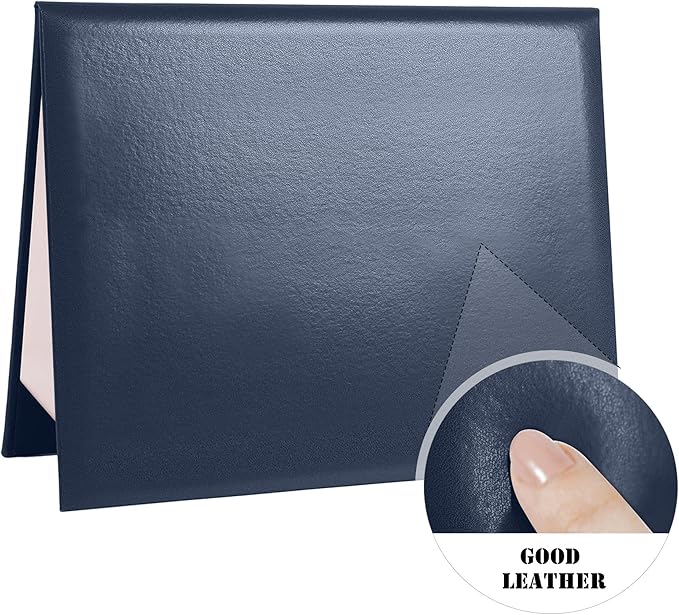 Diploma Cover 8.5” x11” Diploma Holder of Graduation Leatherette Padded Certificate（Tent Style),5-Pack