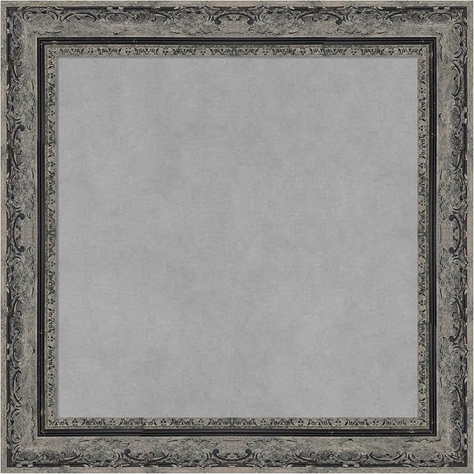 Amanti Art Black Framed Magnetic Board 20x20 Small Vision Board for use with Magnets, 100% Metal Sheet to Display Items as Office Decor or for Home Organization in mudroom, Kitchen or Kids Room