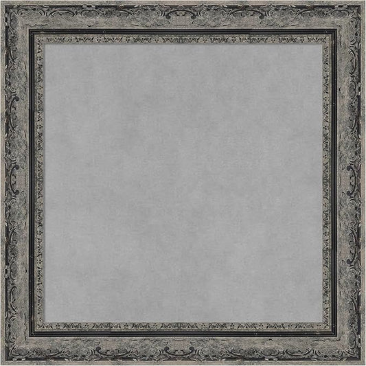 Amanti Art Black Framed Magnetic Board 20x20 Small Vision Board for use with Magnets, 100% Metal Sheet to Display Items as Office Decor or for Home Organization in mudroom, Kitchen or Kids Room